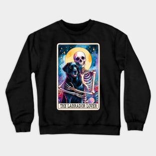 "The Labrador Lover" Funny Tarot Card Crewneck Sweatshirt